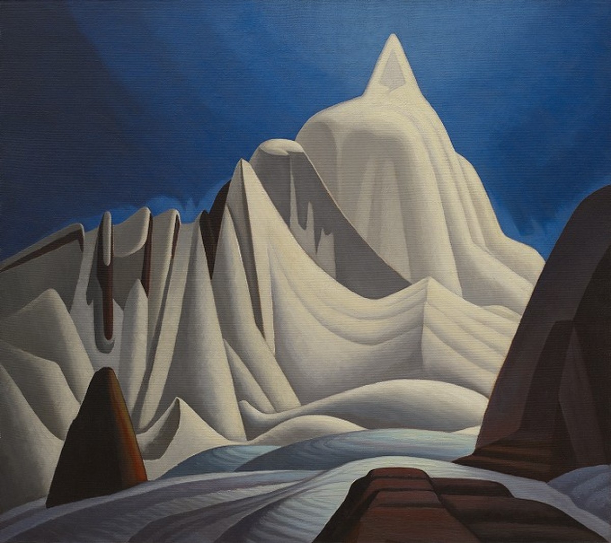 Art Pick of the Week Mountains in Snow Rocky Mountain Paintings